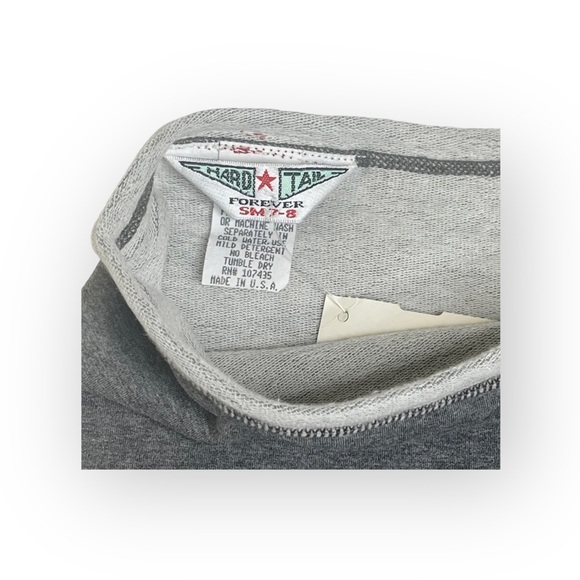 new Hard Tail ★ Float Layer Wrap Mini Skirt ★ Heather Grey ★ Super Soft Cotton ★ - Picture 12 of 16